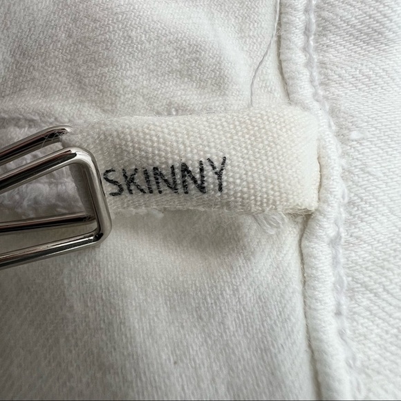 rag & bone Bright White Skinny Jeans Size 31 Women's - Picture 4 of 8